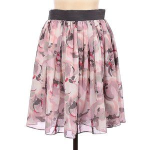 NWT Reiss Size 10 Pink and Grey Floral Skirt